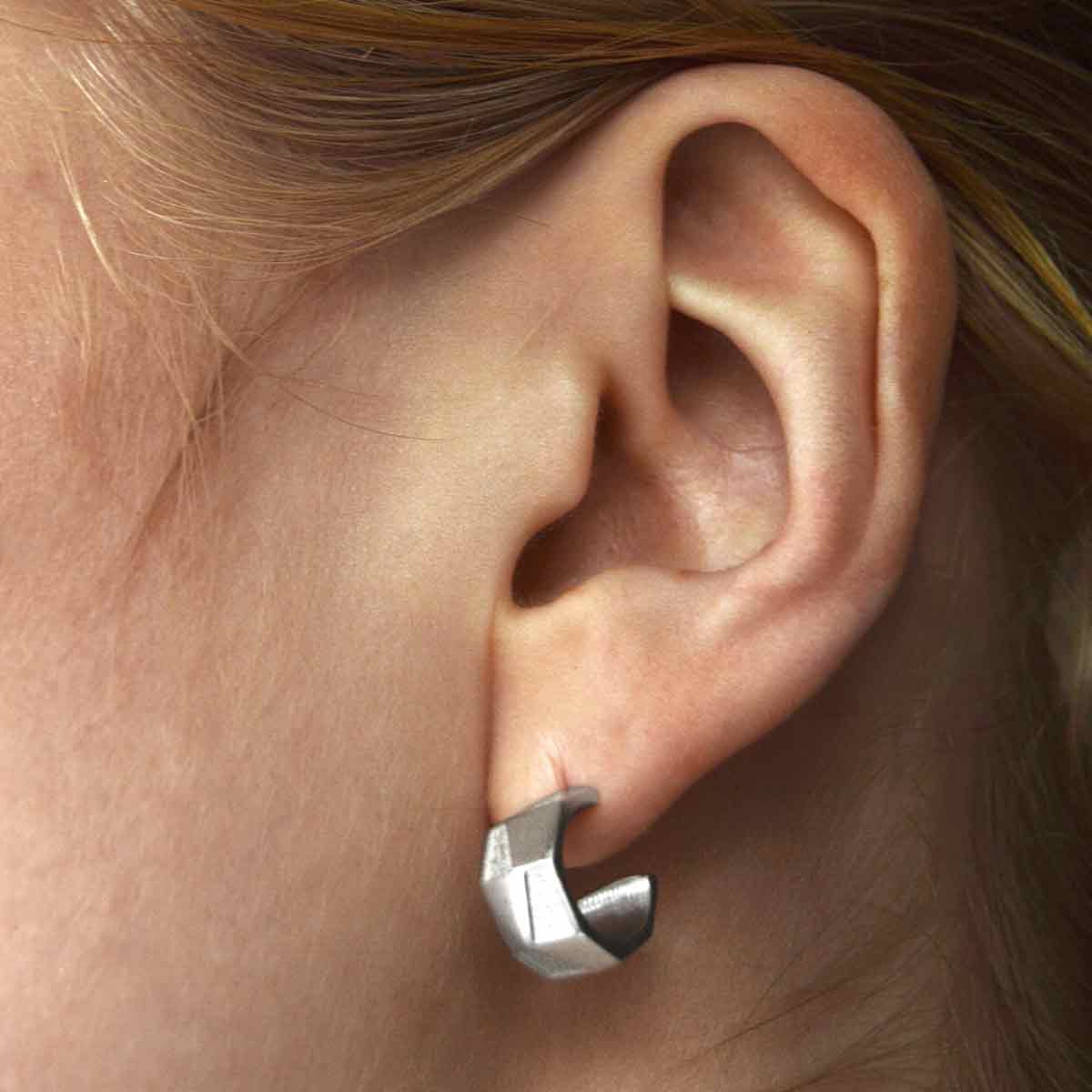 antarktis earrings mini hoop sterling silver 935 model